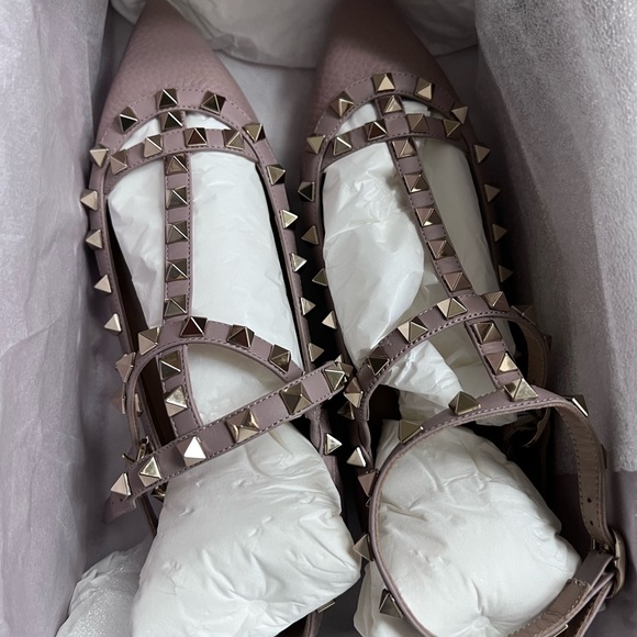 New in box size 36 Valentino ballerina studded flats - Picture 2 of 4